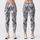 Silver Gray Diamond Geometry for Yoga, Pilates and Everyday Studio Style for Women Leggings - 1