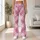 Blush Pink Tartan Checks for Yoga Pilates and Everyday Casual Style Leggings - 11
