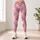 Blush Pink Tartan Checks for Yoga Pilates and Everyday Casual Style Leggings - 4