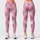 Blush Pink Tartan Checks for Yoga Pilates and Everyday Casual Style Leggings - 3