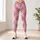Blush Pink Tartan Checks for Yoga Pilates and Everyday Casual Style Leggings - 6