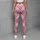 Blush Pink Tartan Checks for Yoga Pilates and Everyday Casual Style Leggings - 4