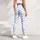 Blue and White Polka Dots for Yoga, Pilates and Everyday Casual Style for Women Leggings - 5