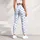 Blue and White Polka Dots for Yoga, Pilates and Everyday Casual Style for Women Leggings - 5