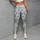 Blue Daisy Blooms for Cozy Autumn Winter Lounging and Relaxed Everyday Style Leggings - 5