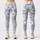 Blue Daisy Blooms for Cozy Autumn Winter Lounging and Relaxed Everyday Style Leggings - 3