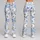 Blue Daisy Blooms for Cozy Autumn Winter Lounging and Relaxed Everyday Style Leggings - 9