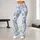 Blue Daisy Blooms for Cozy Autumn Winter Lounging and Relaxed Everyday Style Leggings - 10