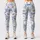 Blue Daisy Blooms for Cozy Autumn Winter Lounging and Relaxed Everyday Style Leggings - 1