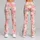 Blush Kitty and Strawberry Motifs for Yoga, Pilates, and Everyday Casual Style and Outings Leggings - 9