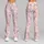 Soft Pink Organic Geometric Shapes for Studio Fitness and Everyday Activewear for Women Leggings - 9