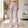 Soft Pink Organic Geometric Shapes for Studio Fitness and Everyday Activewear for Women Leggings - 12
