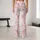 Soft Pink Organic Geometric Shapes for Studio Fitness and Everyday Activewear for Women Leggings - 10
