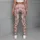 Blush Flamingo Stripes for Pilates, Travel, and Everyday Resort Style Leggings - 6
