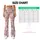 Blush Flamingo Stripes for Pilates, Travel, and Everyday Resort Style Leggings - 7