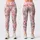 Blush Flamingo Stripes for Pilates, Travel, and Everyday Resort Style Leggings - 1