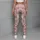 Blush Flamingo Stripes for Pilates, Travel, and Everyday Resort Style Leggings - 5