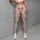Blush Flamingo Stripes for Pilates, Travel, and Everyday Resort Style Leggings - 4