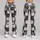 Monochrome Cat Faces for Yoga, Pilates, Everyday Citywear and Commuting for Cat Lovers Leggings - 9