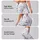 Ivory And Charcoal Stars For Casual Everyday Wear And Active Days Leggings - 8
