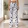 Black Gray Paw Prints for Yoga Pilates Jogging and Everyday Pet Lover Style Leggings - 12