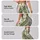 Sage Green Floral Stripes for Yoga, Pilates and Everyday Outings Leggings - 8