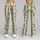 Sage Green Floral Stripes for Yoga, Pilates and Everyday Outings Leggings - 9