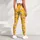 Golden Yellow Puppy Faces And Bone Motifs For Playful Everyday Fitness And Dog Lovers Leggings - 6