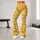 Golden Yellow Puppy Faces And Bone Motifs For Playful Everyday Fitness And Dog Lovers Leggings - 10