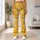 Golden Yellow Puppy Faces And Bone Motifs For Playful Everyday Fitness And Dog Lovers Leggings - 11