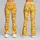 Golden Yellow Puppy Faces And Bone Motifs For Playful Everyday Fitness And Dog Lovers Leggings - 9