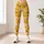 Golden Yellow Puppy Faces And Bone Motifs For Playful Everyday Fitness And Dog Lovers Leggings - 4
