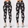 Playful White Bunny Faces with Pink Hearts for Cozy Casual Days and Springtime Outings Leggings - 3