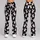 Playful White Bunny Faces with Pink Hearts for Cozy Casual Days and Springtime Outings Leggings - 9