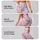 Pink Bow And Lavender Stripe Motif For Studio Workouts And Everyday Style Leggings - 8