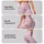 Pink Bow And Lavender Stripe Motif For Studio Workouts And Everyday Style Leggings - 2