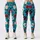 Poker Roses, Top Hats and Playing Cards for Casino Night Style and Card Game Fans Leggings - 3