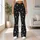 Monochrome Starry Night Motifs for Studio Training and Everyday Activewear Style Leggings - 11