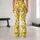 Marigold Daisy Florals for Yoga, Pilates, and Sunny Everyday Outings Leggings - 10