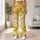 Marigold Daisy Florals for Yoga, Pilates, and Sunny Everyday Outings Leggings - 12