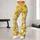 Marigold Daisy Florals for Yoga, Pilates, and Sunny Everyday Outings Leggings - 11