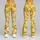 Marigold Daisy Florals for Yoga, Pilates, and Sunny Everyday Outings Leggings - 9