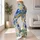 Blue Yellow Wildflowers for Sunny Yoga Days and Weekend Walks for Nature Lovers Leggings - 11