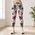 Dachshund Dogs and Paw Prints for Playful Weekend Walks and Cozy Casual Style Lovers Leggings - 4