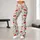 Scarlet Cherry and Sage Leaf Motifs for Cheerful Summer Activewear Leggings - 10