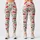 Scarlet Cherry and Sage Leaf Motifs for Cheerful Summer Activewear Leggings - 1