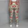 Scarlet Cherry and Sage Leaf Motifs for Cheerful Summer Activewear Leggings - 4