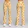 Scattered Orange Paw Prints for Cheerful Everyday Activewear Style for Dog Lovers Leggings - 9
