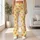Scattered Orange Paw Prints for Cheerful Everyday Activewear Style for Dog Lovers Leggings - 12