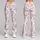 Soft Pink Rose and Ribbon Florals for Garden Days and Everyday Style for Women Leggings - 9
